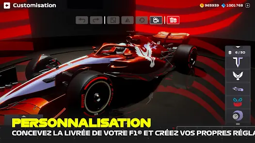 image of the mobile F1 Mobile Racing